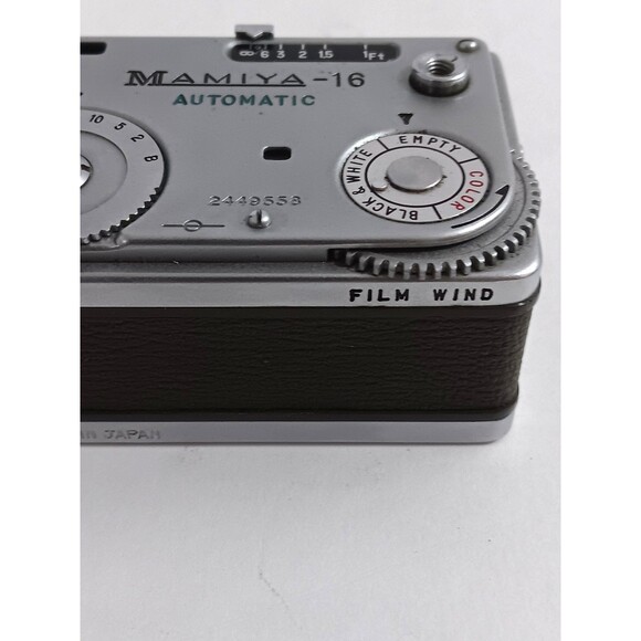 Vintage Mamiya 16 Automatic Camera & Case- turns on - Picture 2 of 11